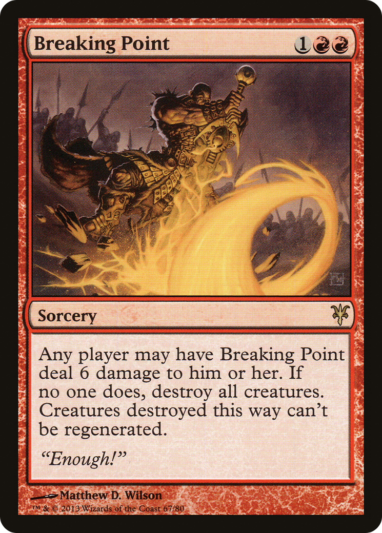 Breaking Point (DDK-067) [Duel Decks: Sorin vs. Tibalt]