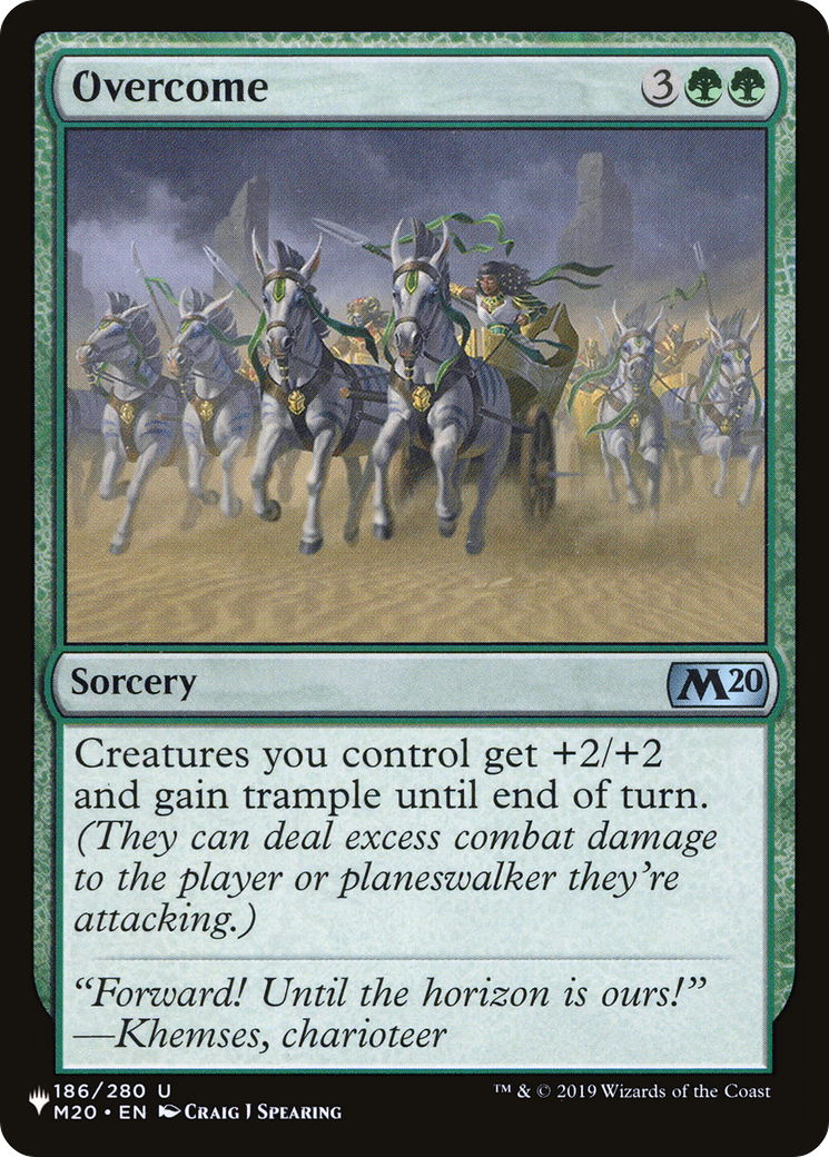 Overcome (LIST-M20-186) [The List Reprints]