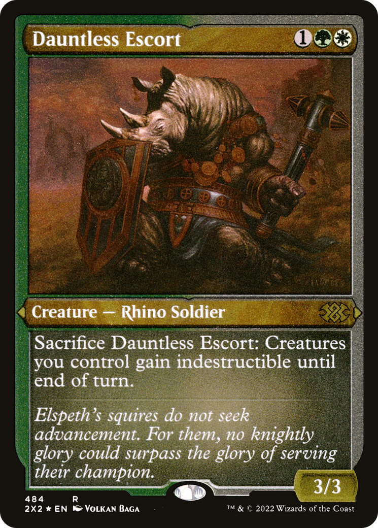 Dauntless Escort (Foil Etched) (2X2-484) [Double Masters 2022] Foil