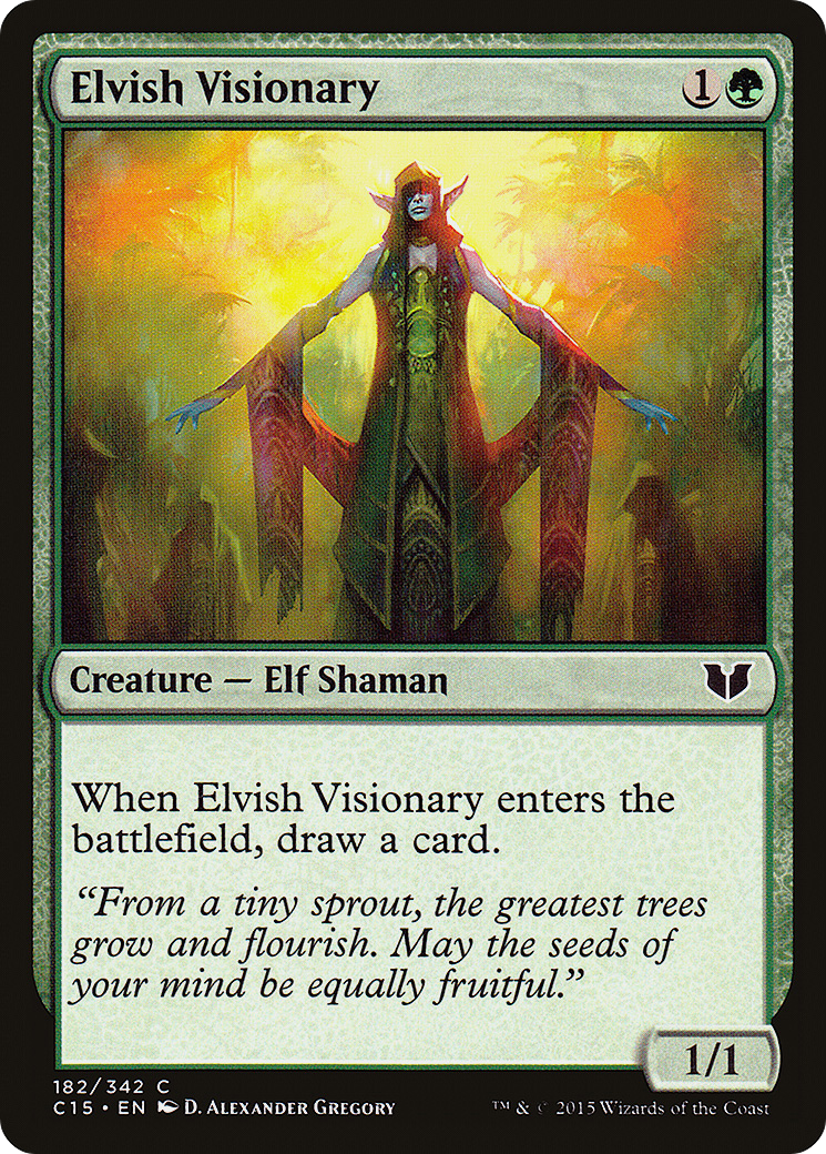Elvish Visionary (C15-162) [Commander 2015]