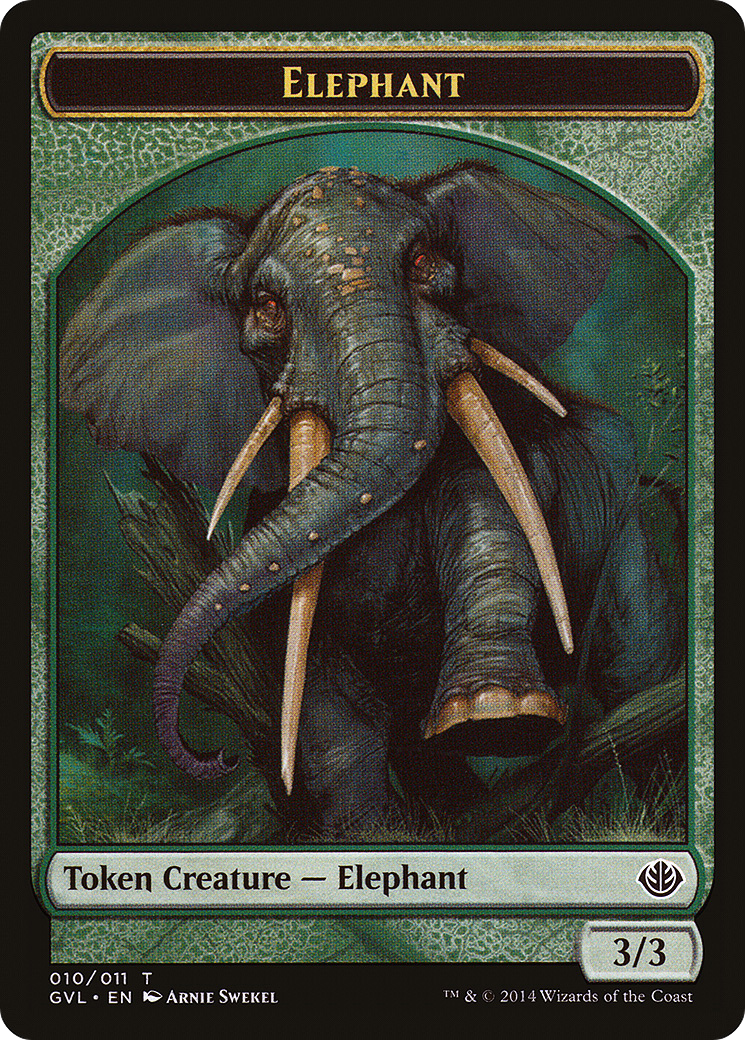 Elephant Token (DD3-010) [Duel Decks Anthology: Garruk vs. Liliana Tokens]