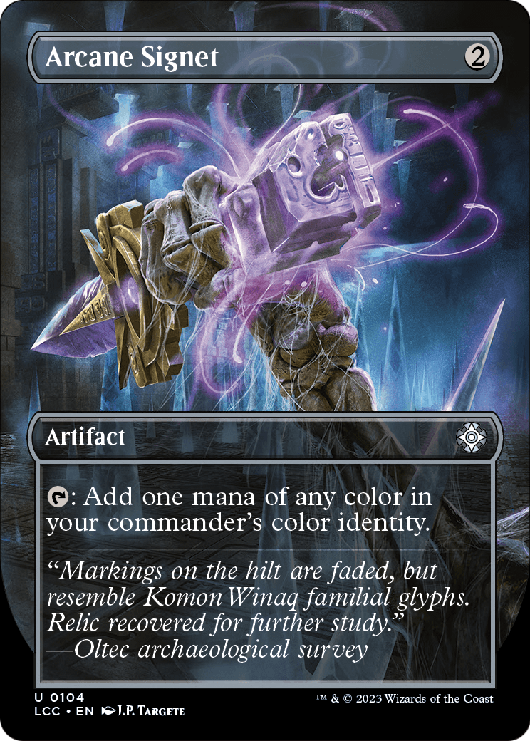 Arcane Signet (Borderless) (LCC-104) [The Lost Caverns of Ixalan Commander]