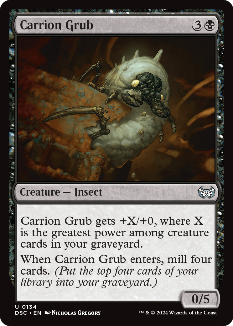 Carrion Grub (DSC-134) [Duskmourn: House of Horror Commander]