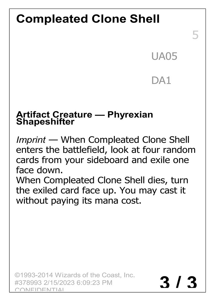 Compleated Clone Shell [Unknown Event]