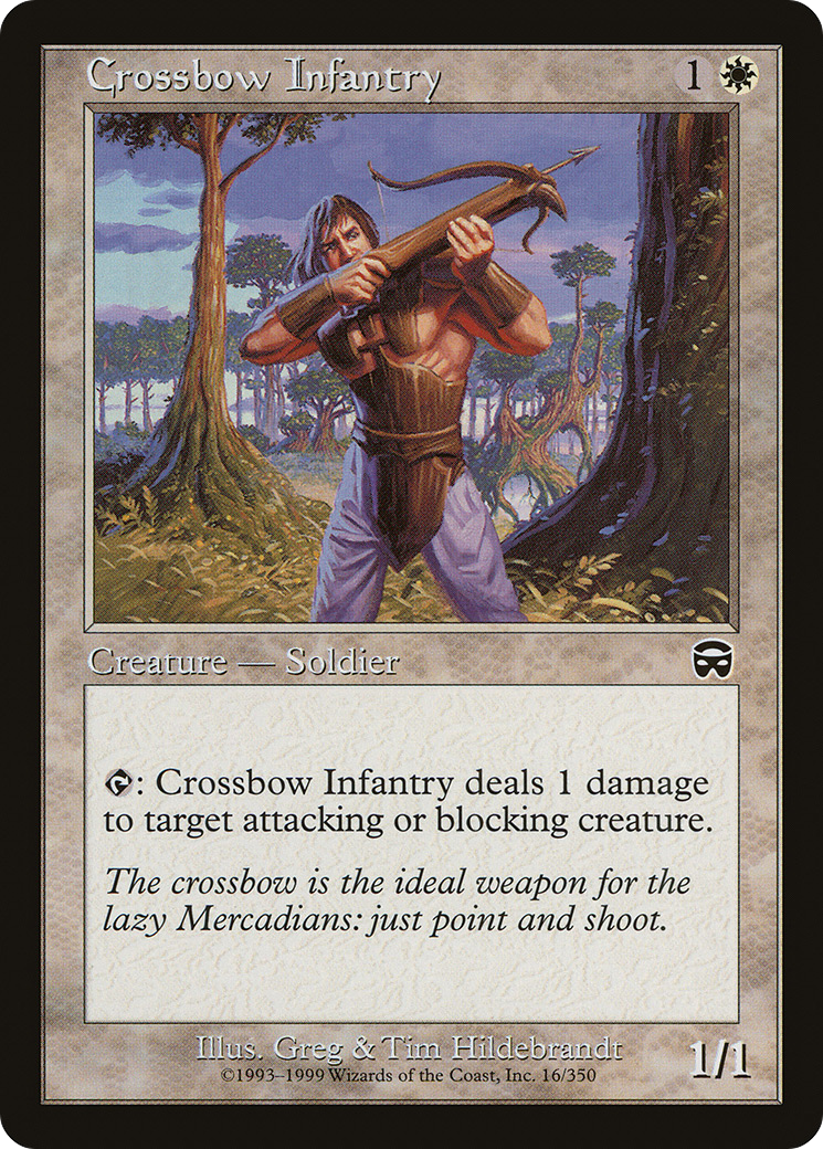 Crossbow Infantry (MMQ-016) [Mercadian Masques]
