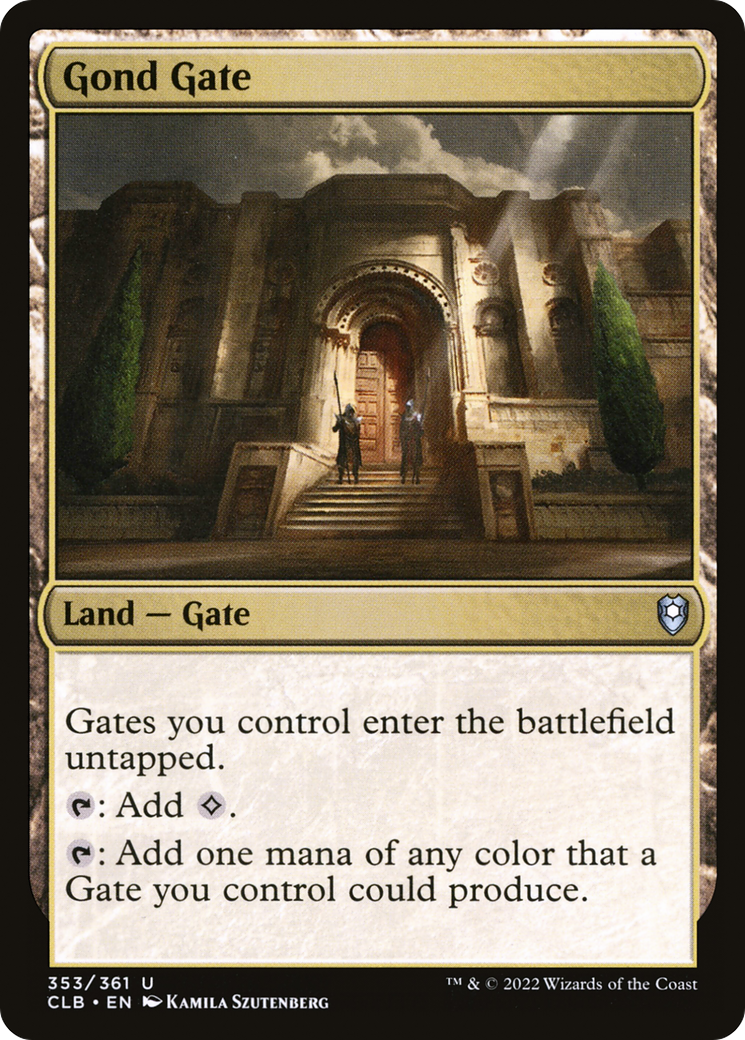 Gond Gate (CLB-353) [Commander Legends: Battle for Baldur's Gate] Foil