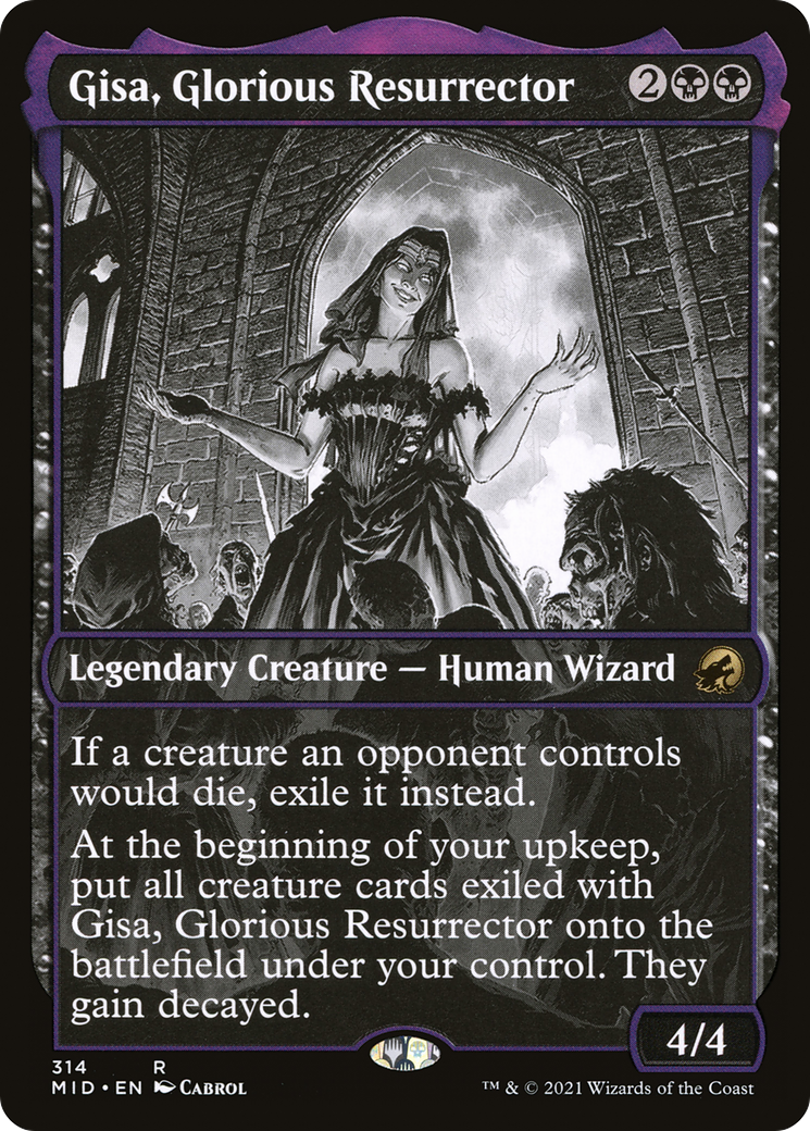 Gisa, Glorious Resurrector (Showcase) (MID-314) [Innistrad: Midnight Hunt] Foil