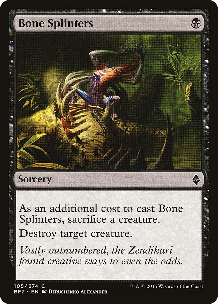 Bone Splinters (BFZ-105) [Battle for Zendikar] Foil