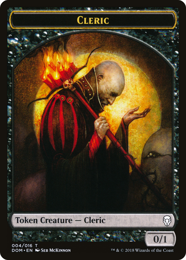 Cleric Token (DOM-004) [Dominaria Tokens]