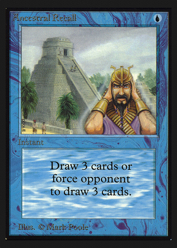 Ancestral Recall (CE) [Collectors' Edition]