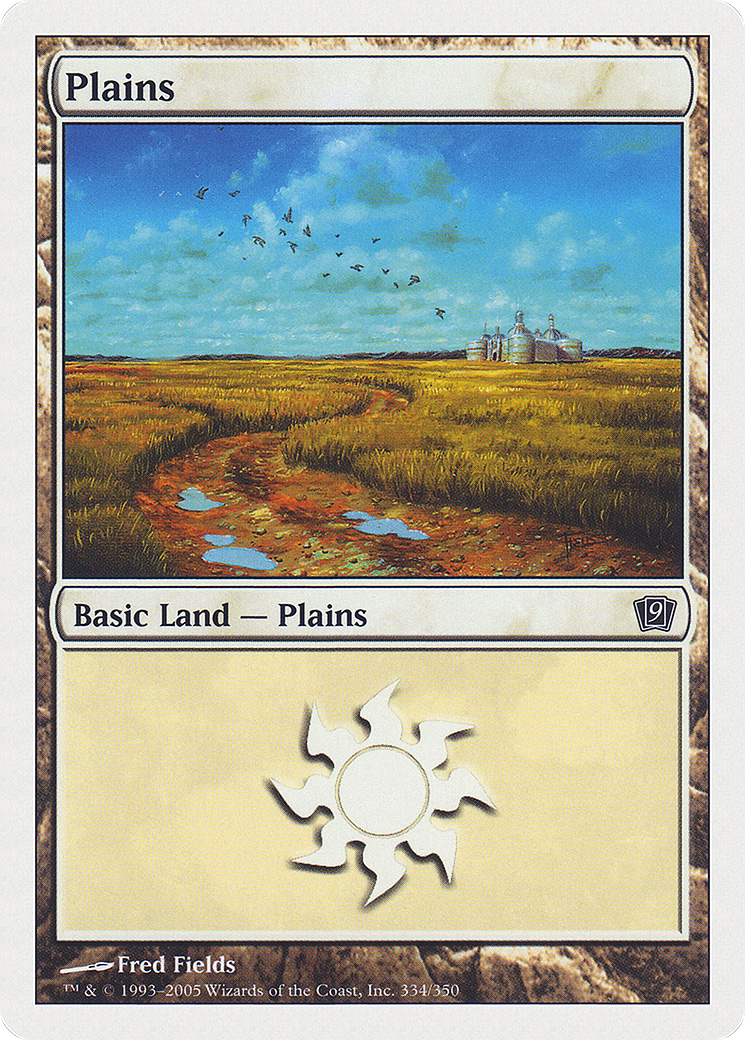 Plains (9ED-334) [9th Edition] Foil