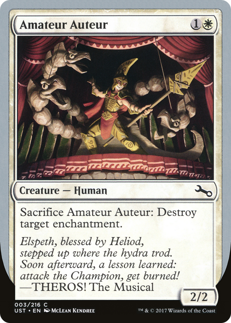 Amateur Auteur (C) (UST-03C) [Unstable] Foil