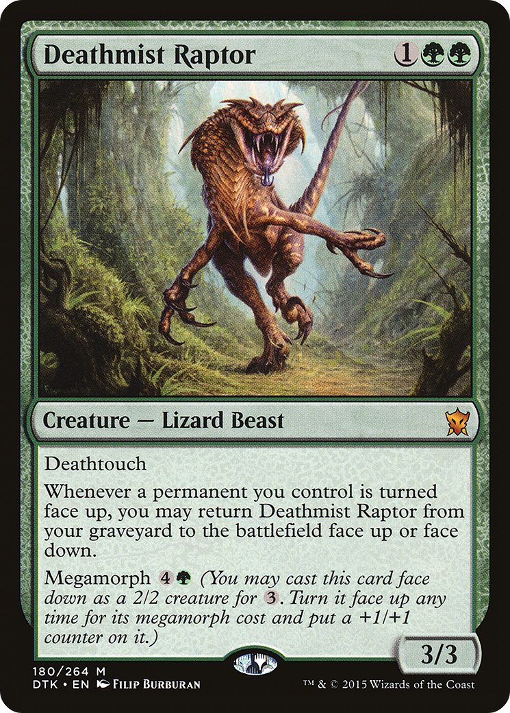 Deathmist Raptor (DTK-180) [Dragons of Tarkir]