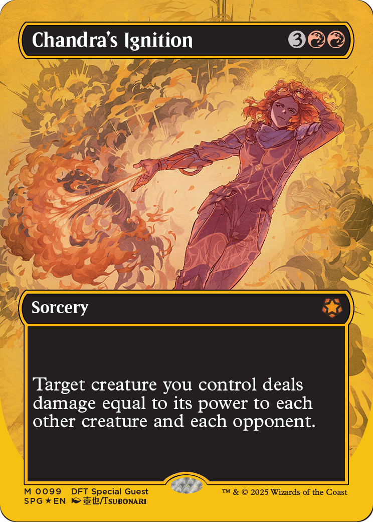Chandra's Ignition (Borderless) (First-Place Foil) (SPG-099) [Special Guests] Foil