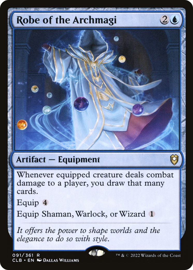 Robe of the Archmagi (CLB-091) [Commander Legends: Battle for Baldur's Gate] Foil