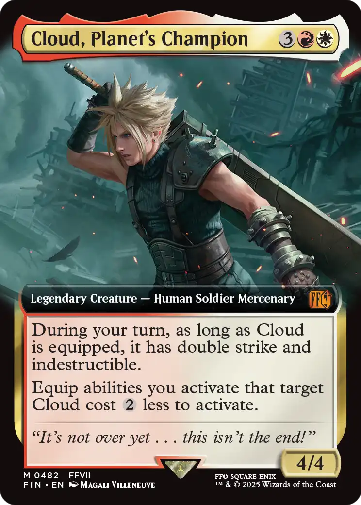 Cloud, Planet's Champion (Extended Art) (FIN-482) [FINAL FANTASY] Foil