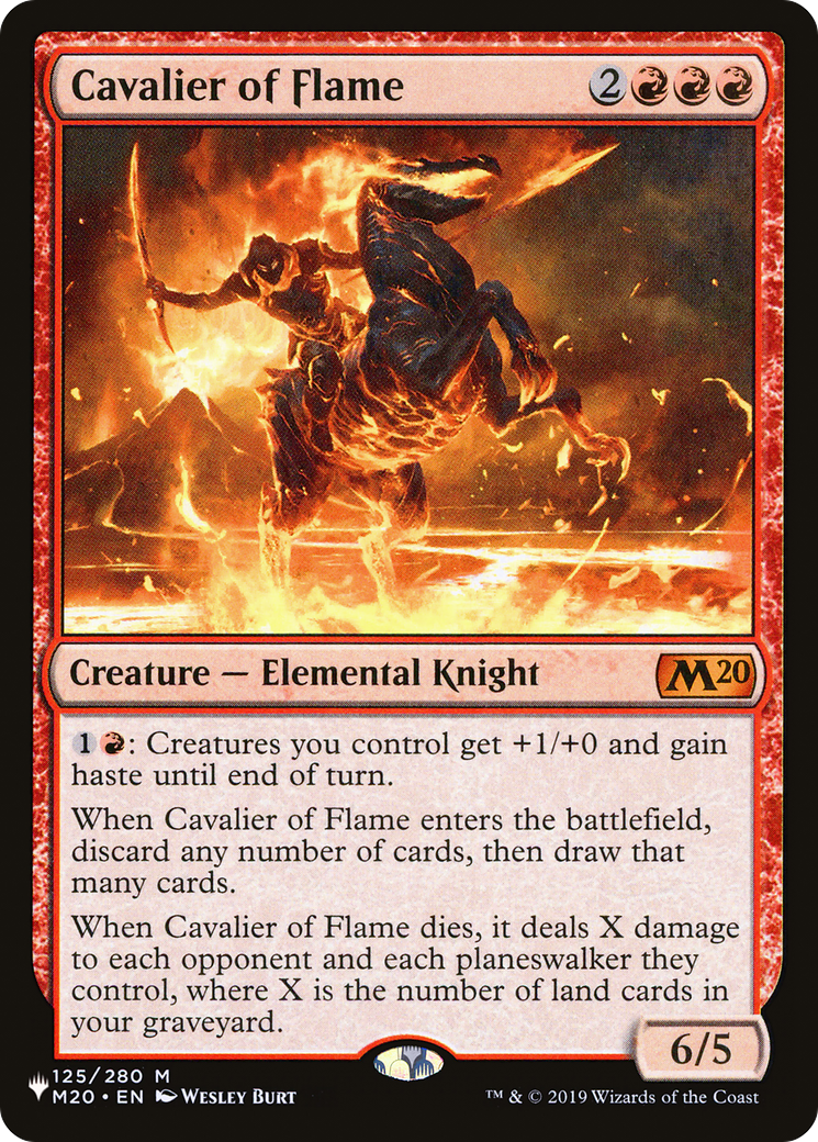 Cavalier of Flame (LIST-M20-125) [The List]