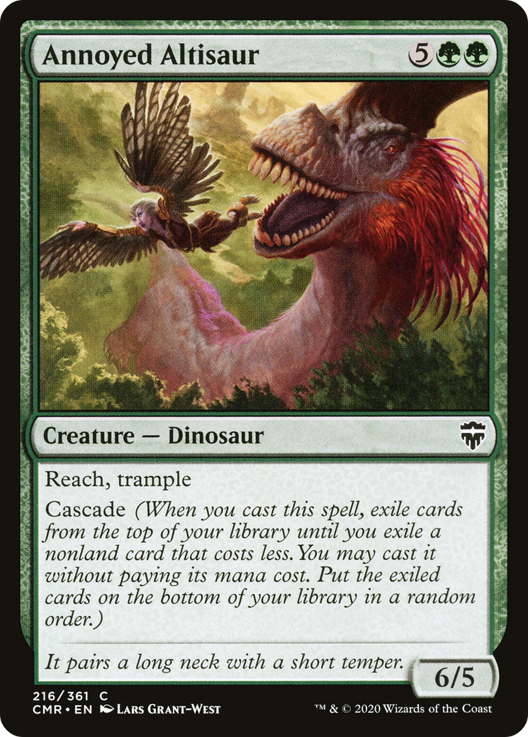 Annoyed Altisaur (CMR-216) [Commander Legends] Foil