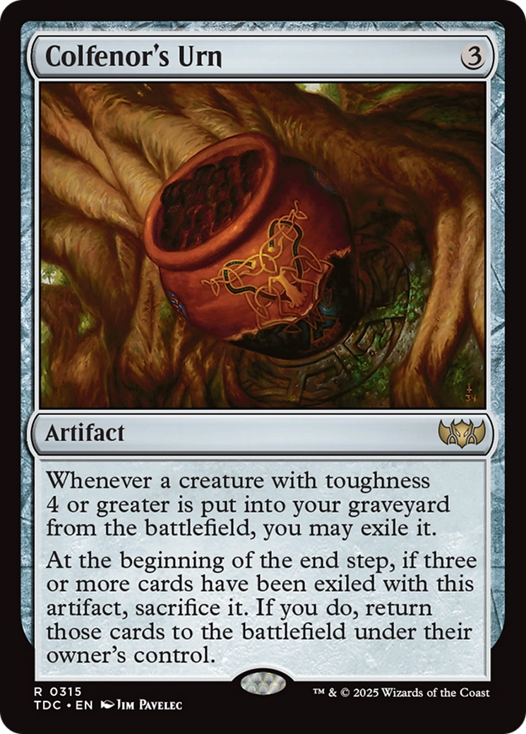 Colfenor's Urn (TDC-315) [Commander: Tarkir: Dragonstorm]