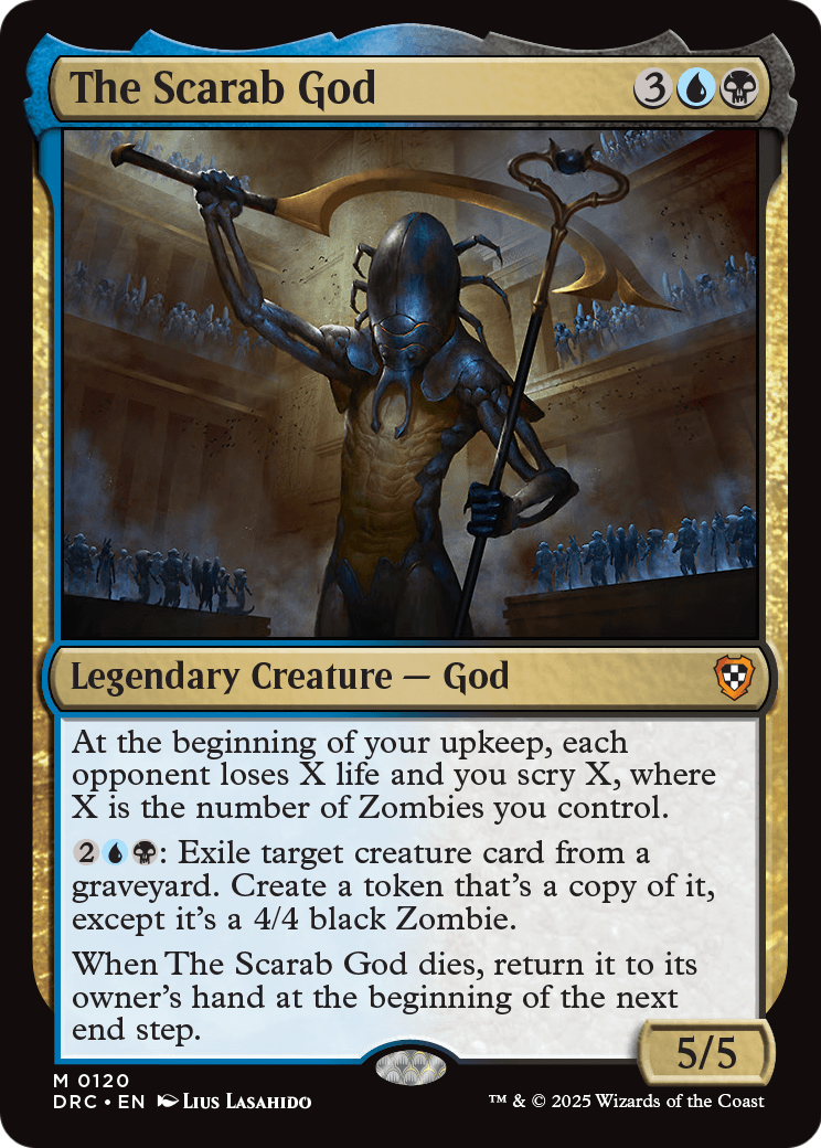 The Scarab God (DRC-120) [Commander: Aetherdrift]