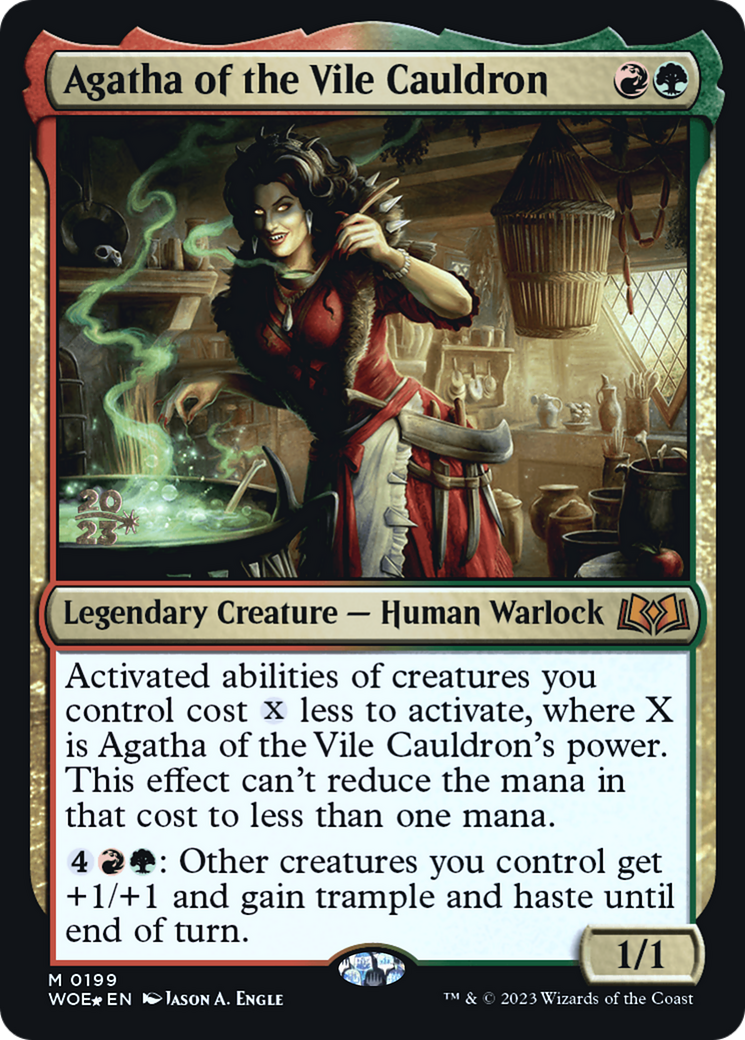 Agatha of the Vile Cauldron (PRE-199) [Wilds of Eldraine Promos] Foil
