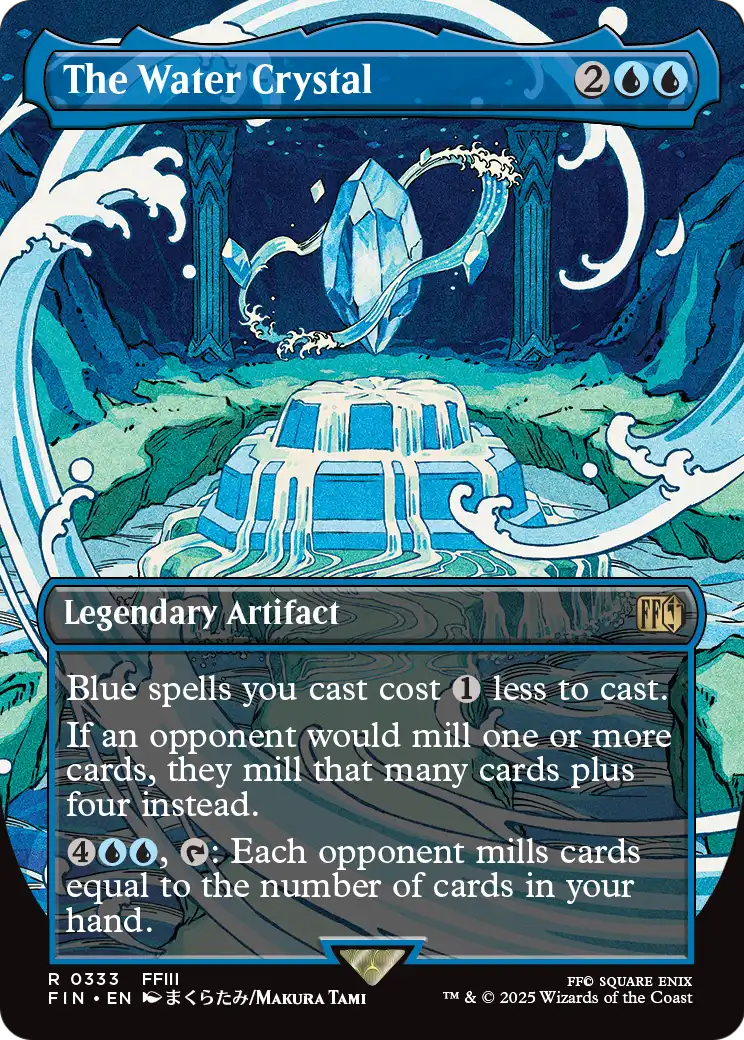 The Water Crystal (Borderless) (FIN-333) [FINAL FANTASY] Foil