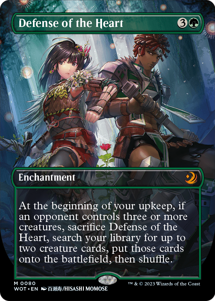Defense of the Heart (Anime Borderless) (WOT-080) [Wilds of Eldraine: Enchanting Tales] Foil