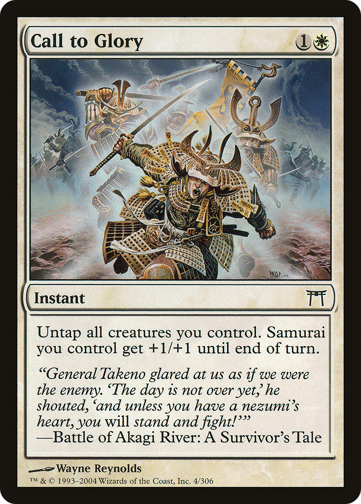 Call to Glory (CHK-004) [Champions of Kamigawa] Foil