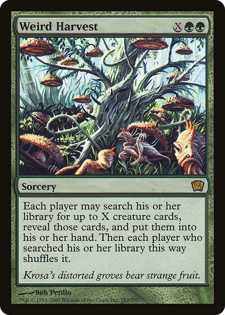 Weird Harvest (9ED-282) [9th Edition] Foil