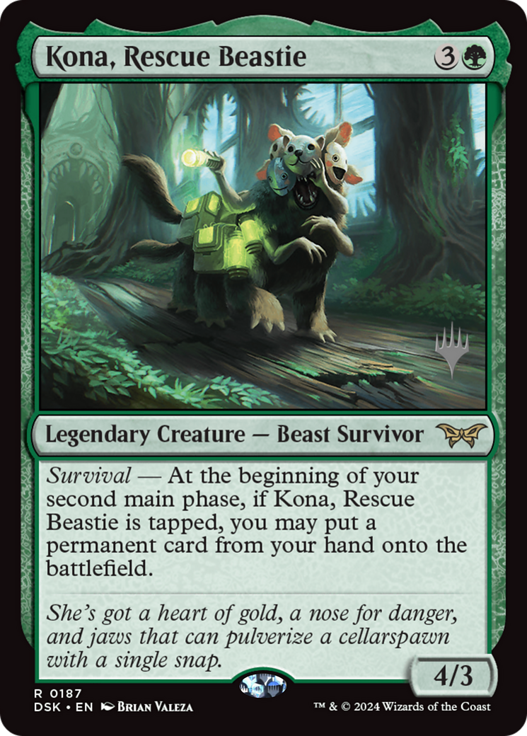 Kona, Rescue Beastie (PPDSK-187) [Promo Pack: Duskmourn: House of Horror Promos]