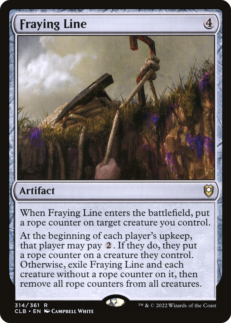 Fraying Line (CLB-314) [Commander Legends: Battle for Baldur's Gate] Foil