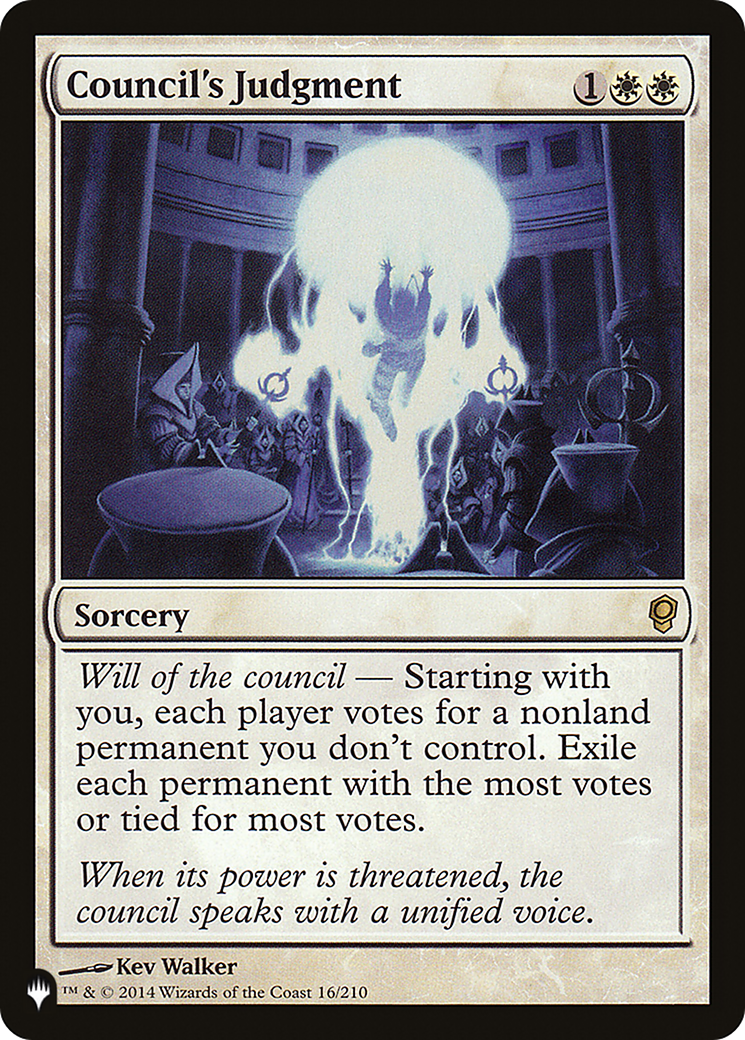 Council's Judgment (LIST-CNS-16) [The List]