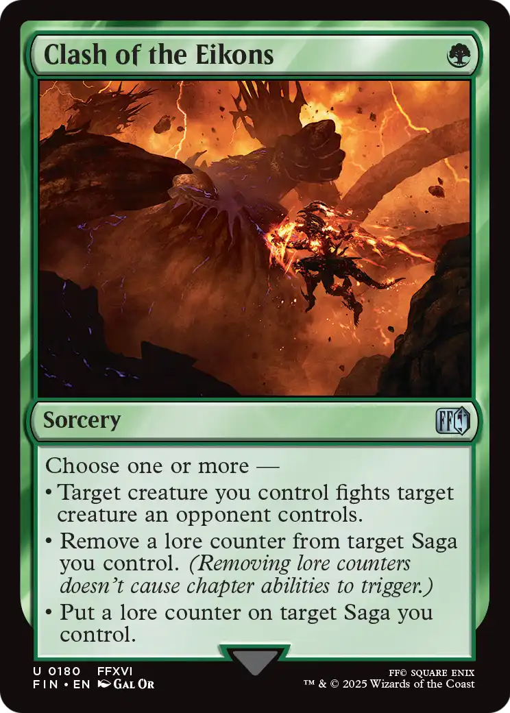 Clash of the Eikons (FIN-180) [FINAL FANTASY] Foil