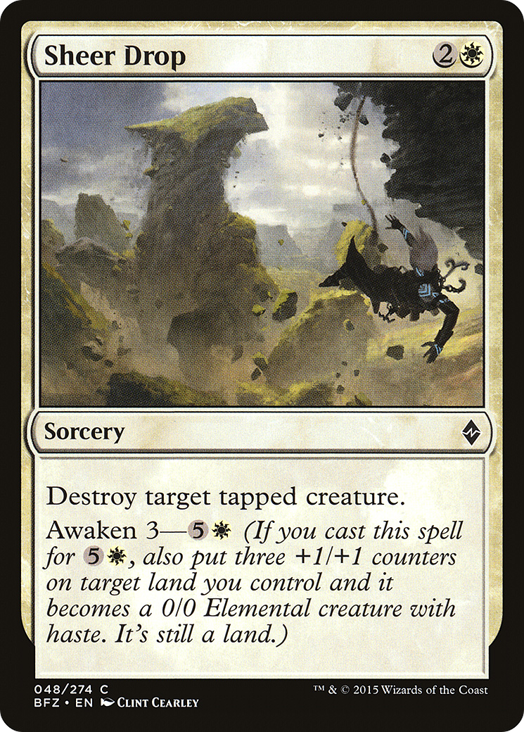 Sheer Drop (BFZ-048) [Battle for Zendikar] Foil
