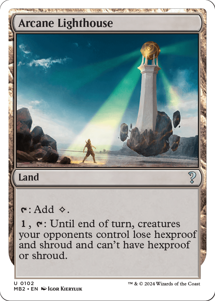 Arcane Lighthouse (White Border) (MB2-102) [Mystery Booster 2]