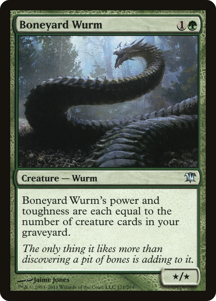 Boneyard Wurm (ISD-171) [Innistrad] Foil
