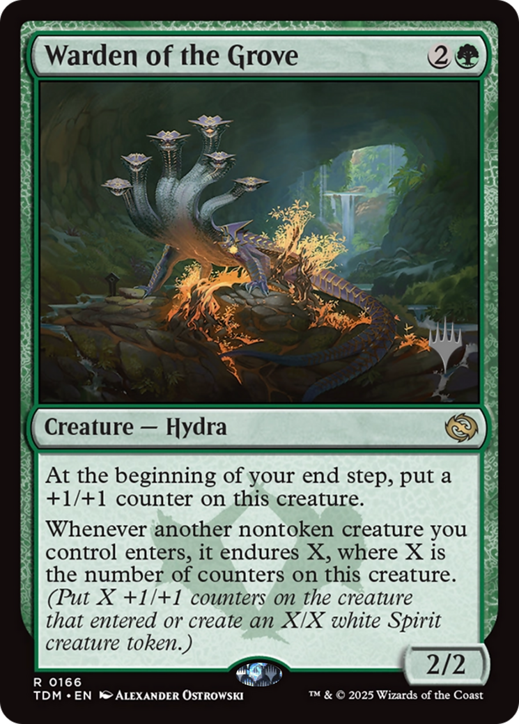 Warden of the Grove (PPTDM-166) [Promo Pack: Tarkir: Dragonstorm]