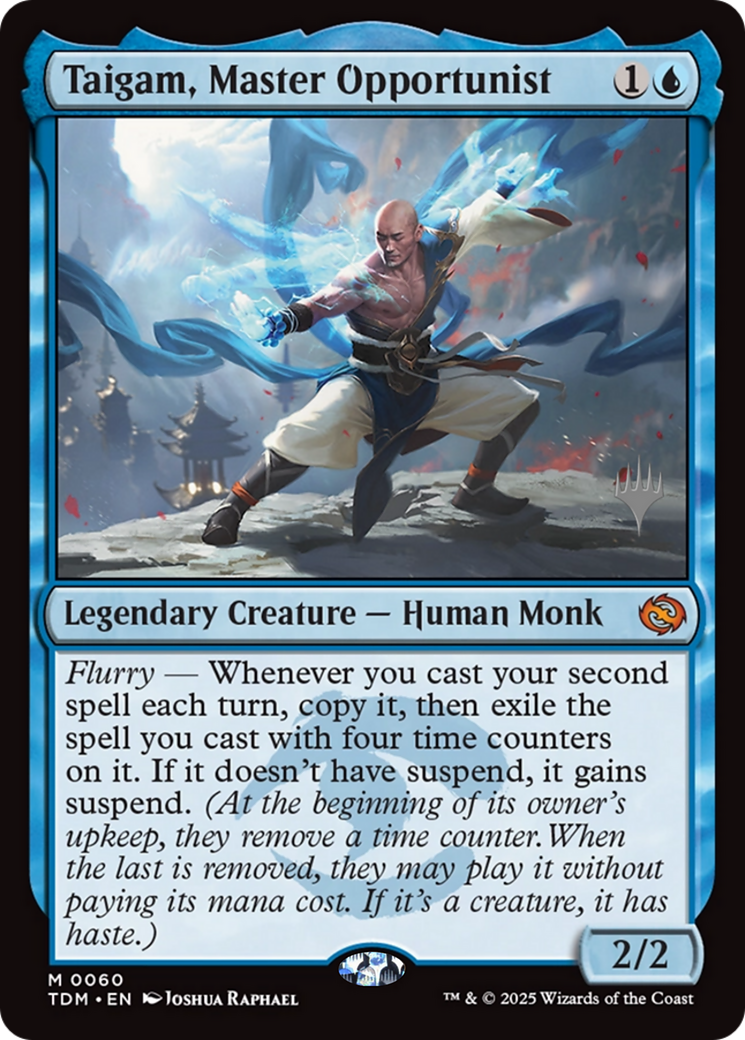 Taigam, Master Opportunist (PPTDM-060) [Promo Pack: Tarkir: Dragonstorm]
