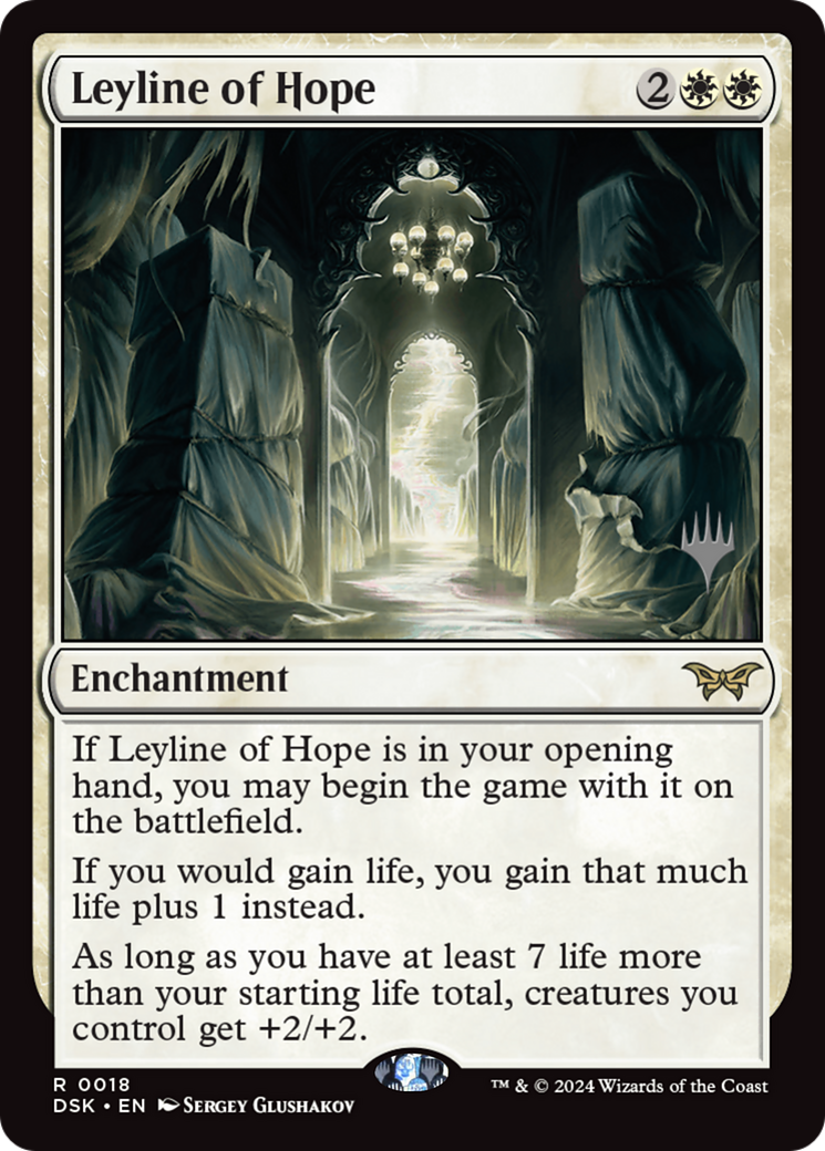 Leyline of Hope (PPDSK-018) [Promo Pack: Duskmourn: House of Horror Promos]