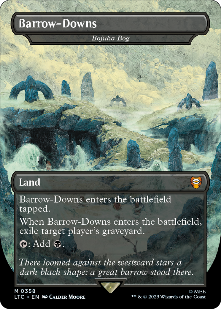 Barrow-Downs - Bojuka Bog (LTC-358) (Borderless) [Tales of Middle-earth Commander] Foil