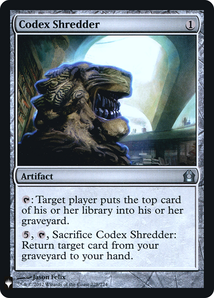 Codex Shredder (LIST-RTR-228) [The List] Foil