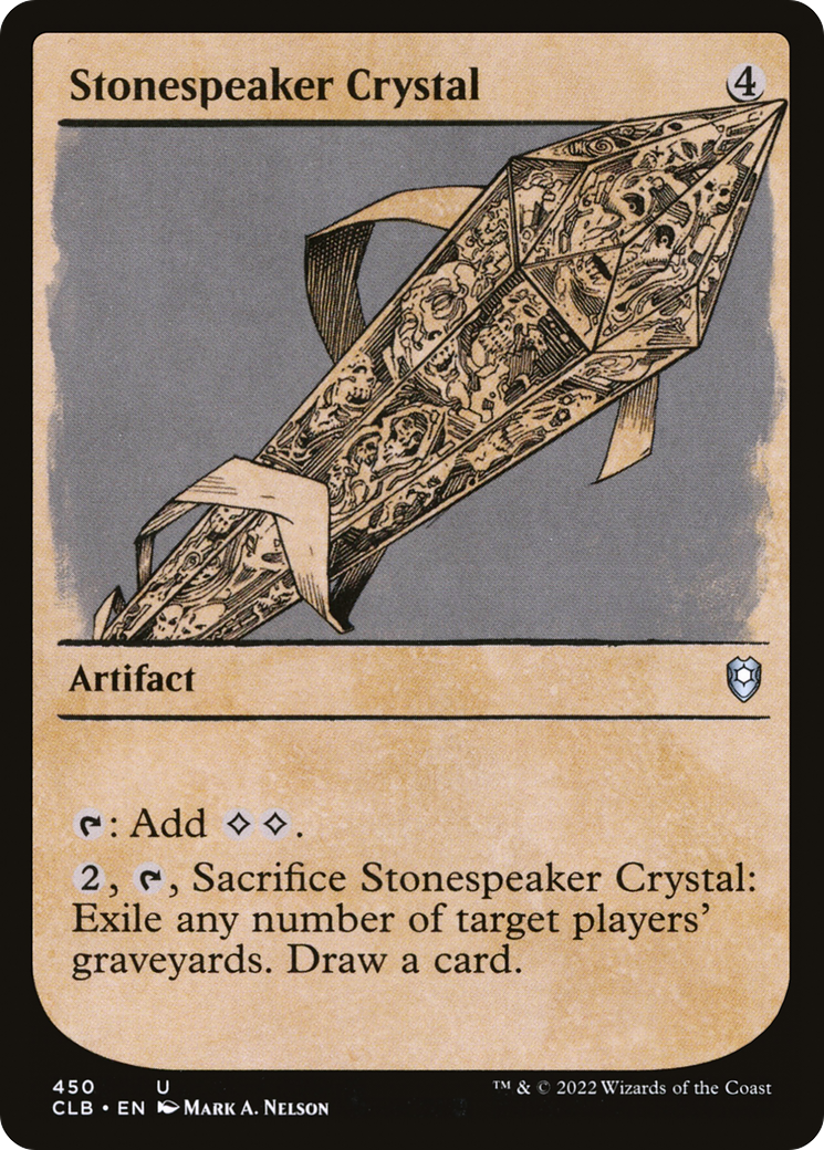 Stonespeaker Crystal (Showcase) (CLB-450) [Commander Legends: Battle for Baldur's Gate] Foil