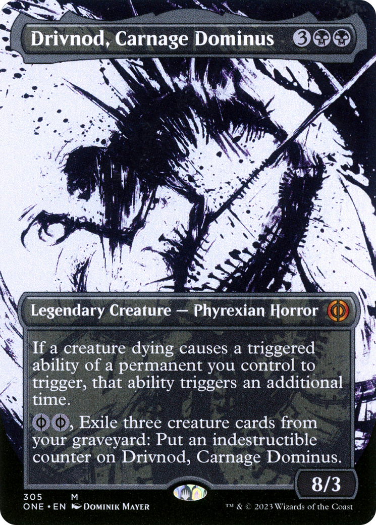 Drivnod, Carnage Dominus (Showcase) (ONE-305) (Borderless) [Phyrexia: All Will Be One]