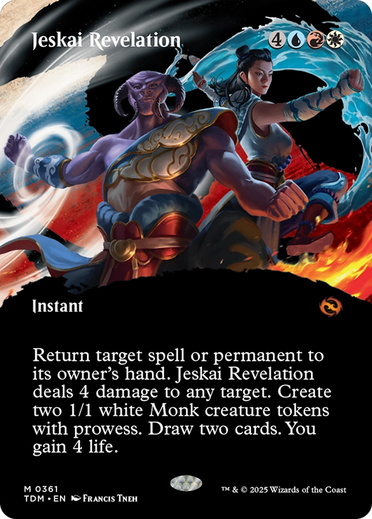 Jeskai Revelation (Borderless) (TDM-361) (Showcase) [Tarkir: Dragonstorm]