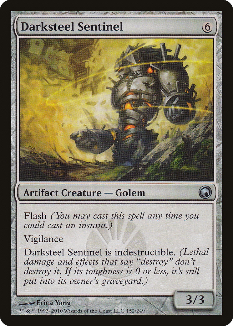 Darksteel Sentinel (SOM-152) [Scars of Mirrodin] Foil