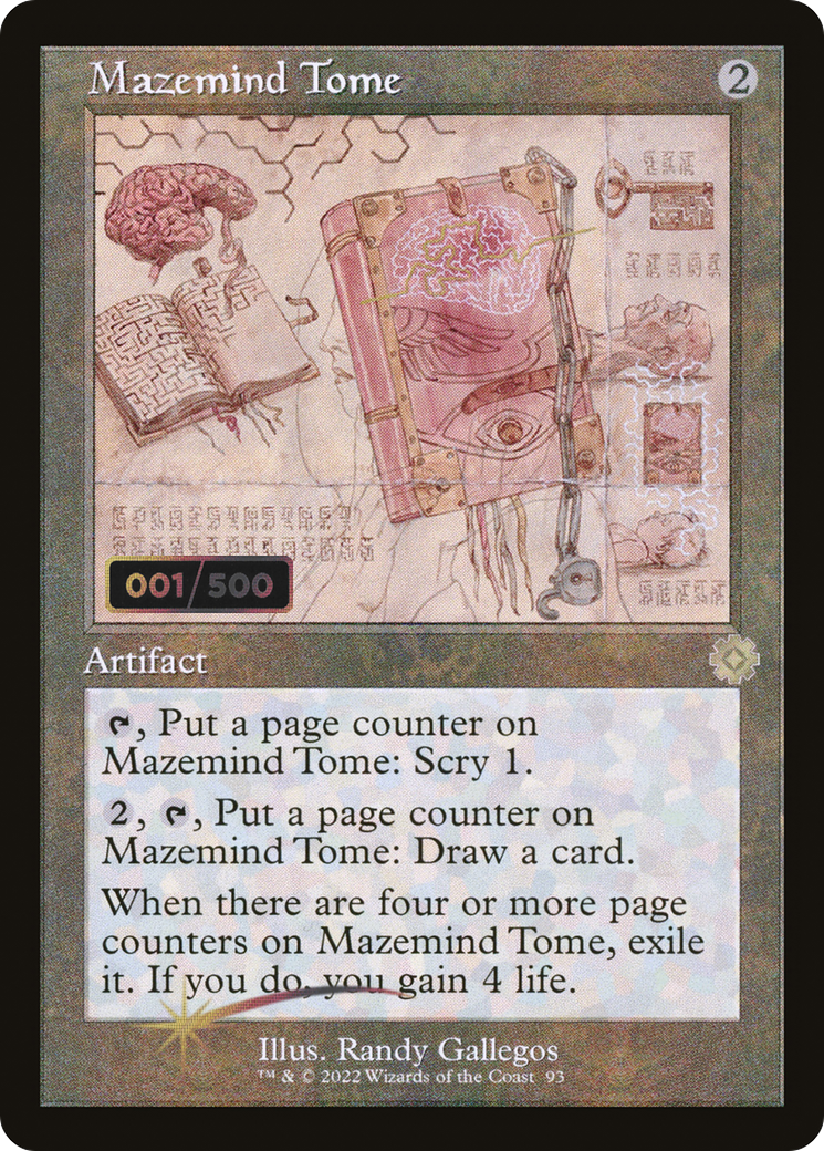 Mazemind Tome (Schematic) (Serial Numbered) (BRR-093) [The Brothers' War Retro Artifacts] Foil