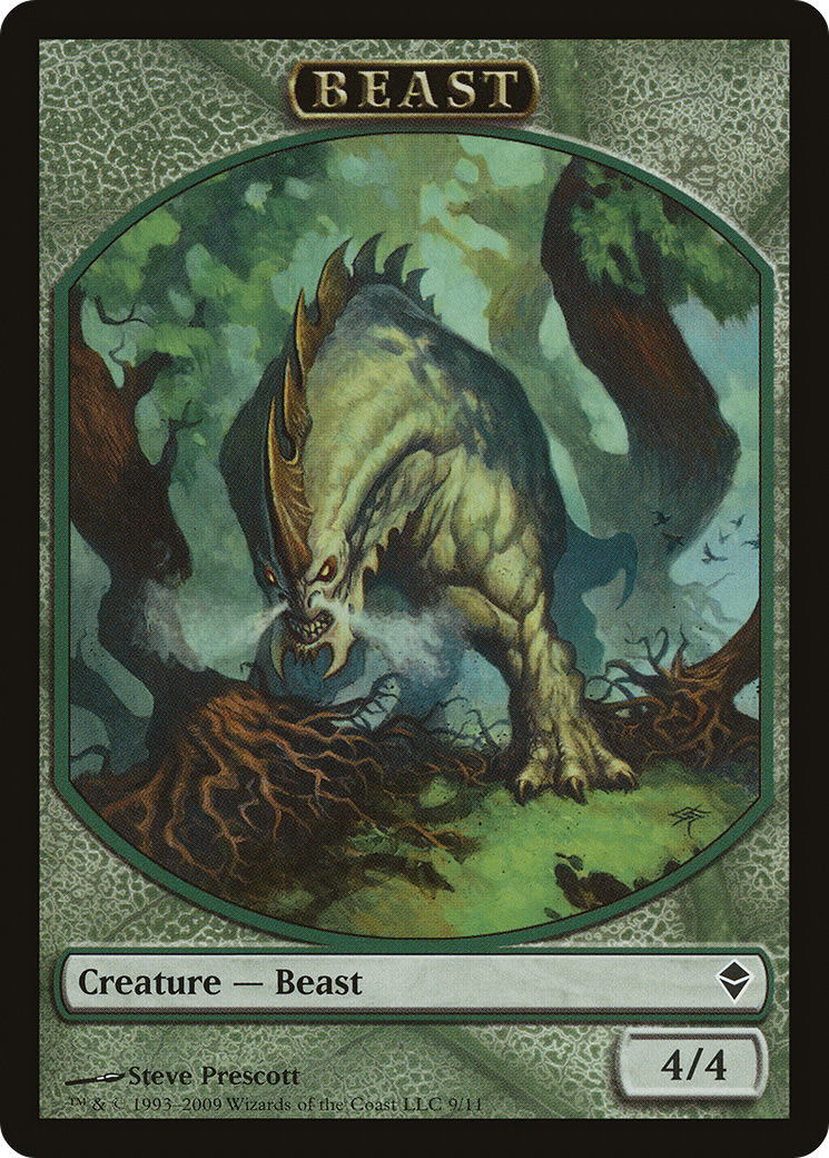 Beast Token (ZEN-009) [Zendikar Tokens]