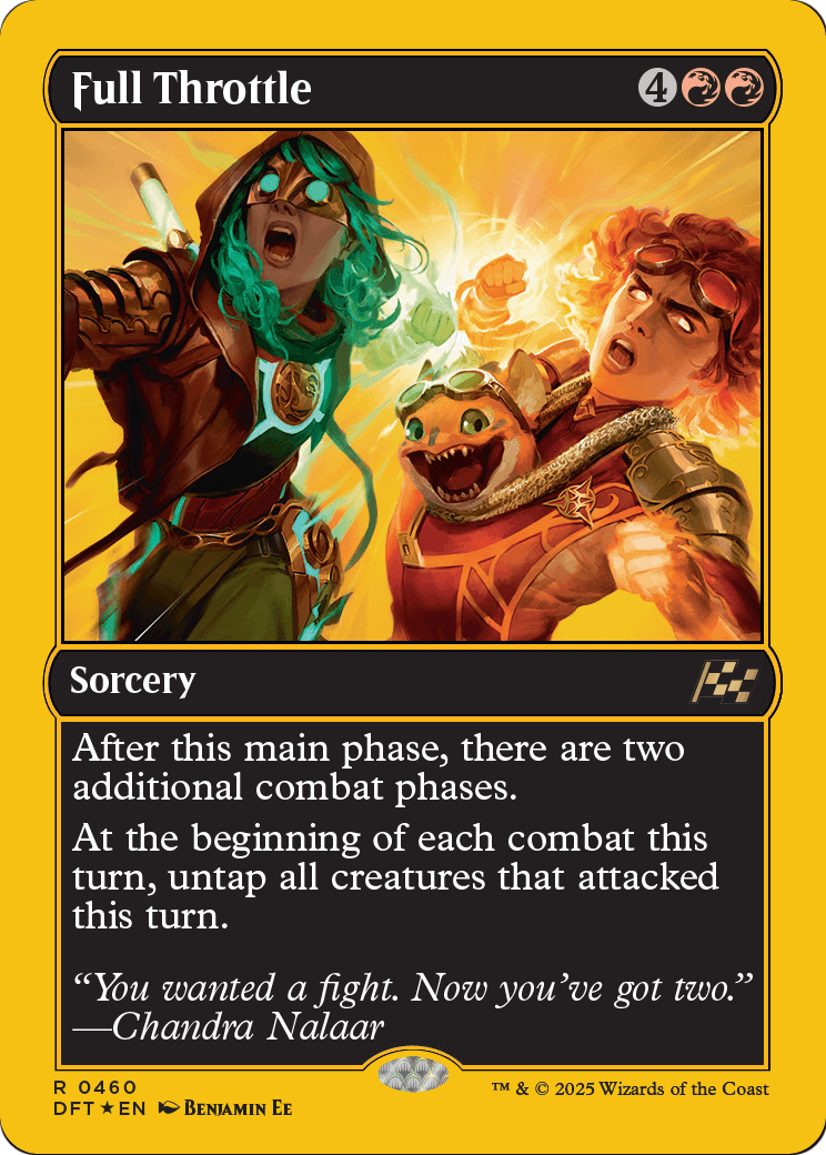 Full Throttle (First-Place Foil) (DFT-460) [Aetherdrift] Foil