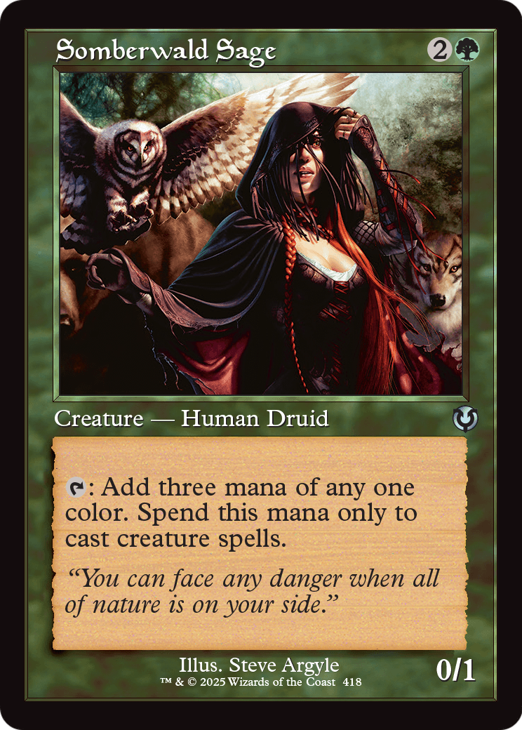 Somberwald Sage (Retro Frame) (INR-418) [Innistrad Remastered] Foil