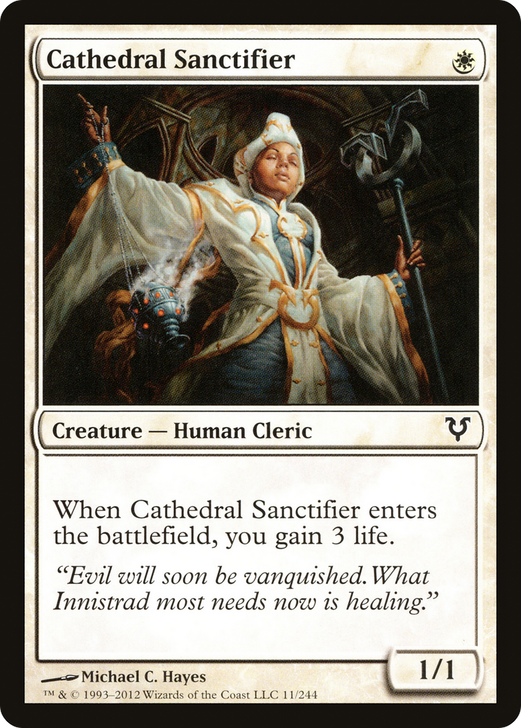 Cathedral Sanctifier (AVR-011) [Avacyn Restored] Foil